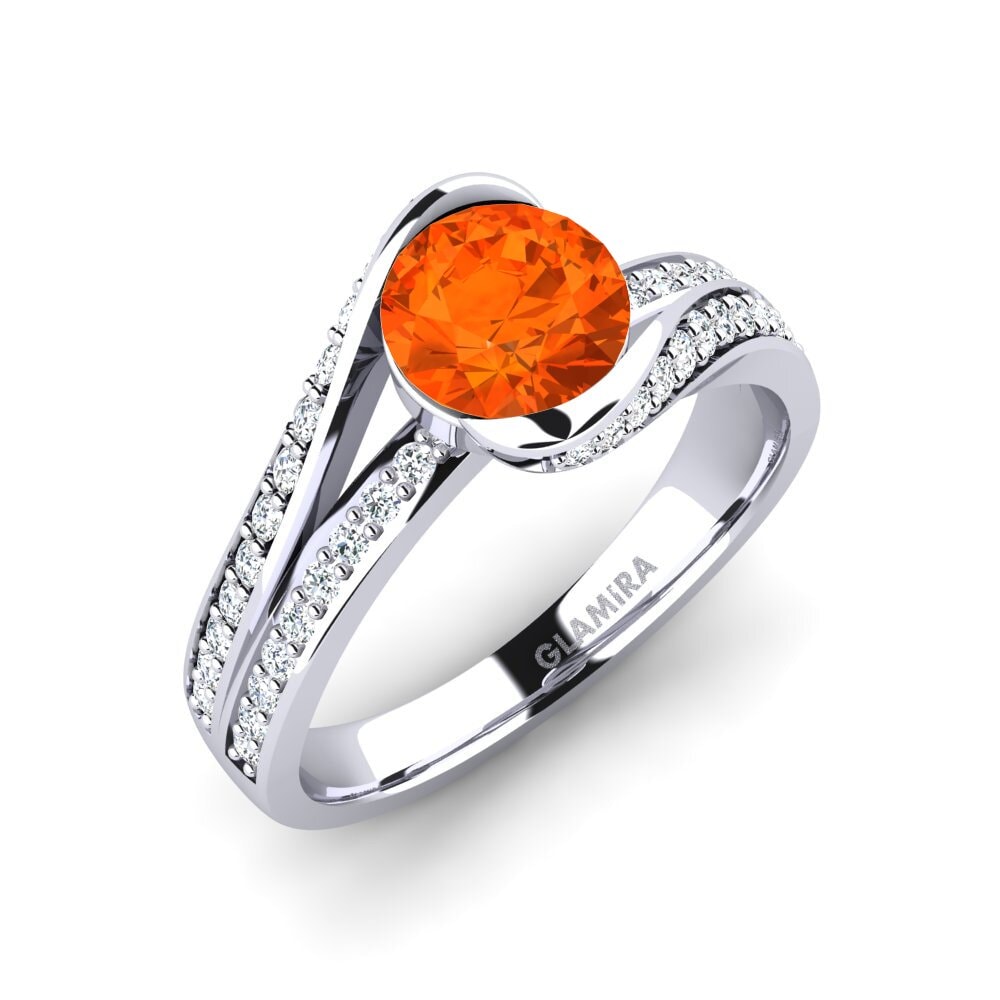 Fire Opal Engagement Ring Clariss 1.0 crt