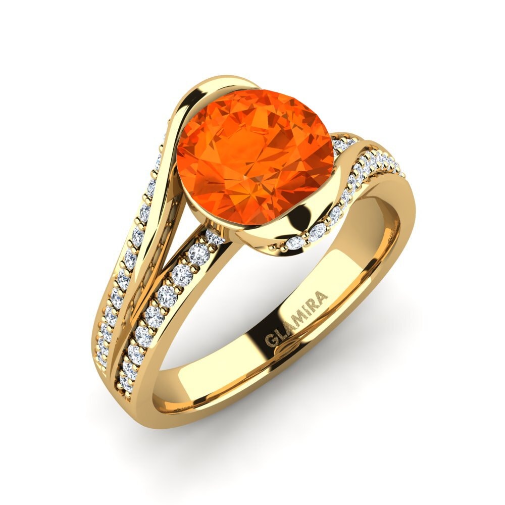 Fire Opal Engagement Ring Clariss 2.0 crt
