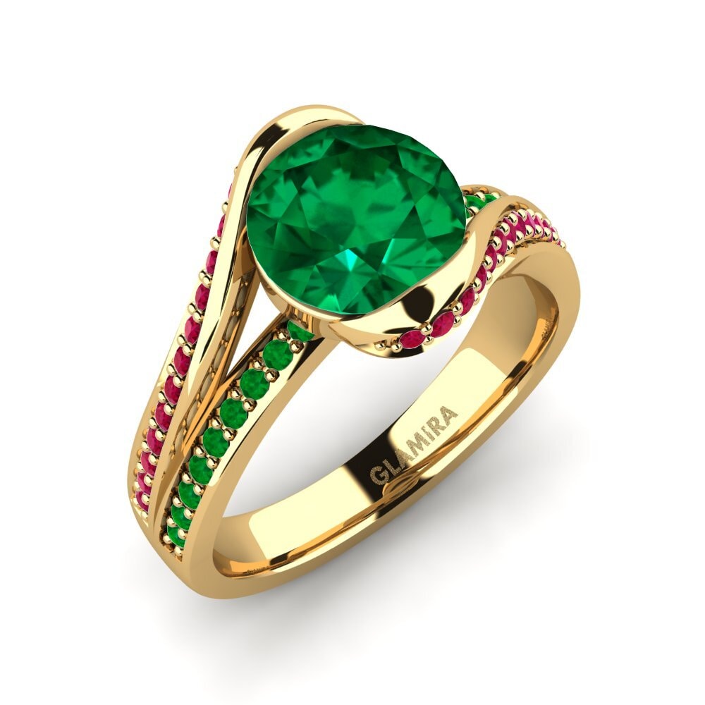 Emerald (Lab Created) Engagement Ring Clariss 2.0 crt