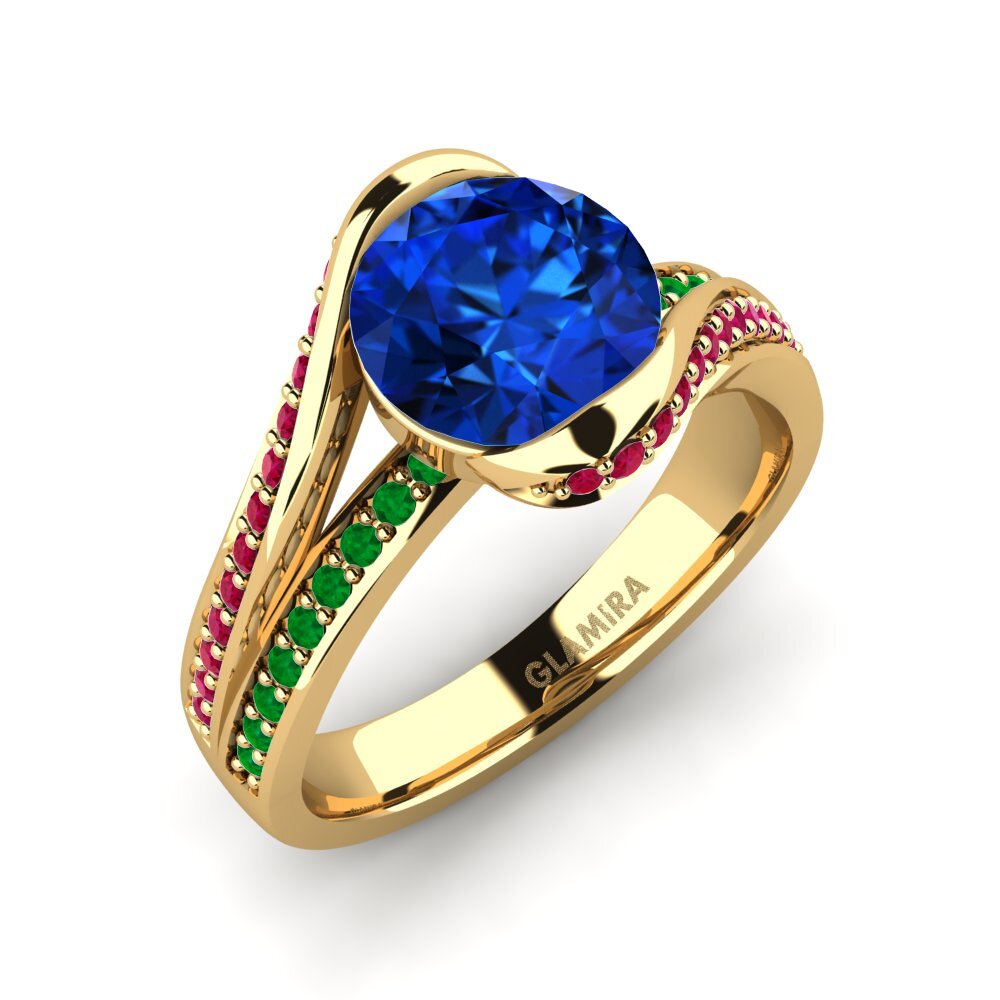 Sapphire (Lab Created) Engagement Ring Clariss 2.0 crt