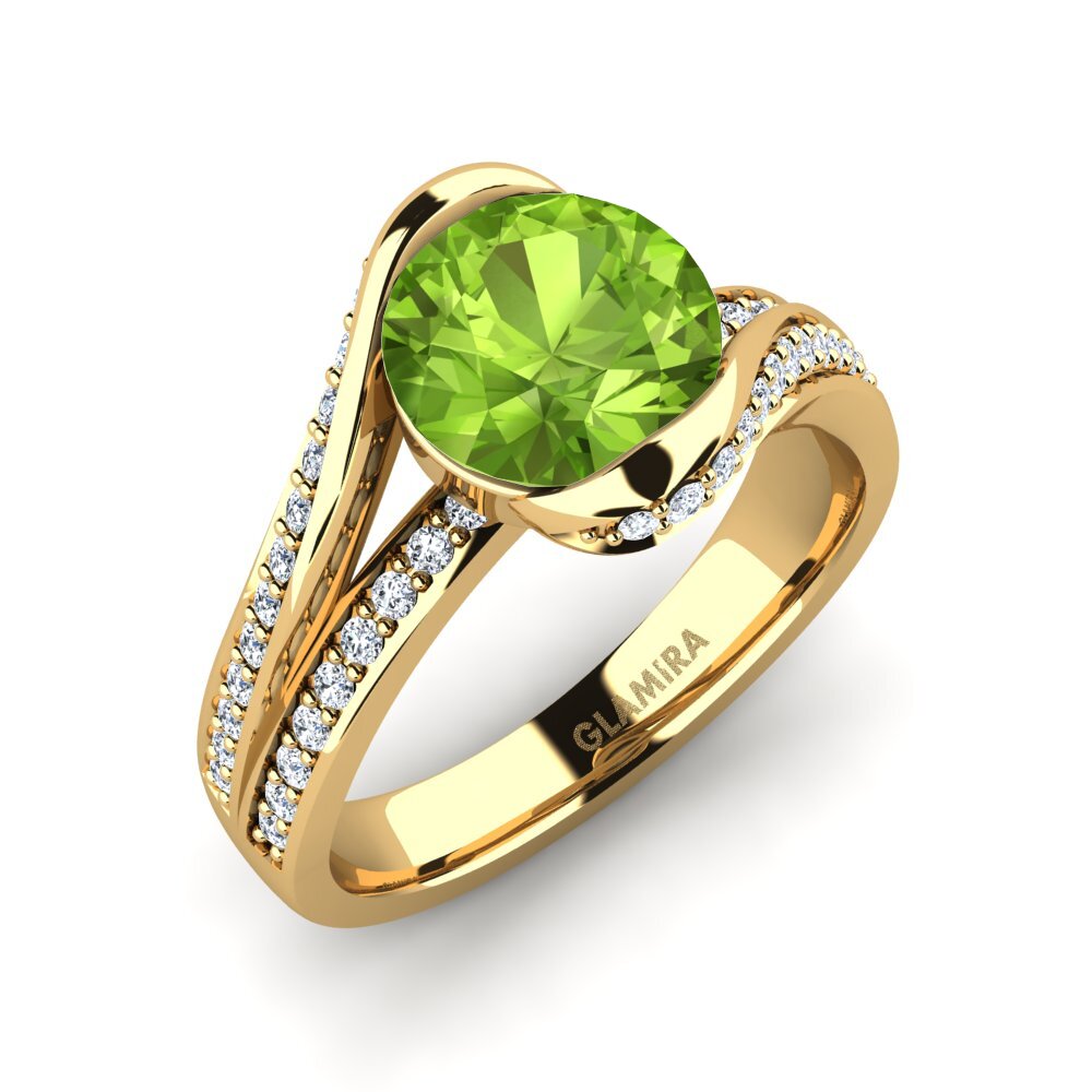 Peridot Engagement Ring Clariss 2.0 crt