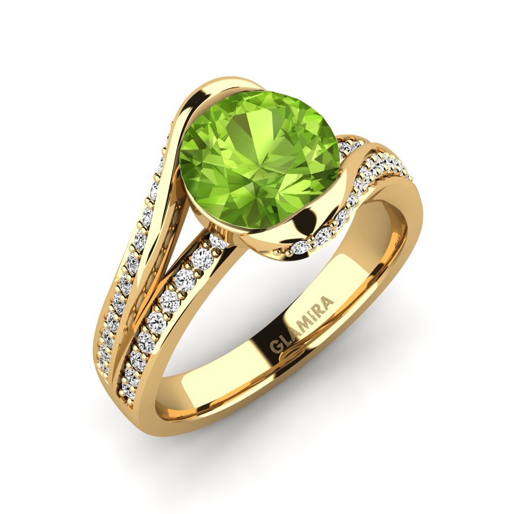 Peridot Engagement Ring Clariss 2.0crt