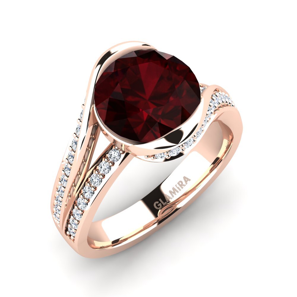 Garnet Engagement Ring Clariss 3.0 crt