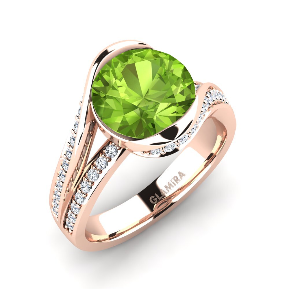Peridot Engagement Ring Clariss 3.0 crt