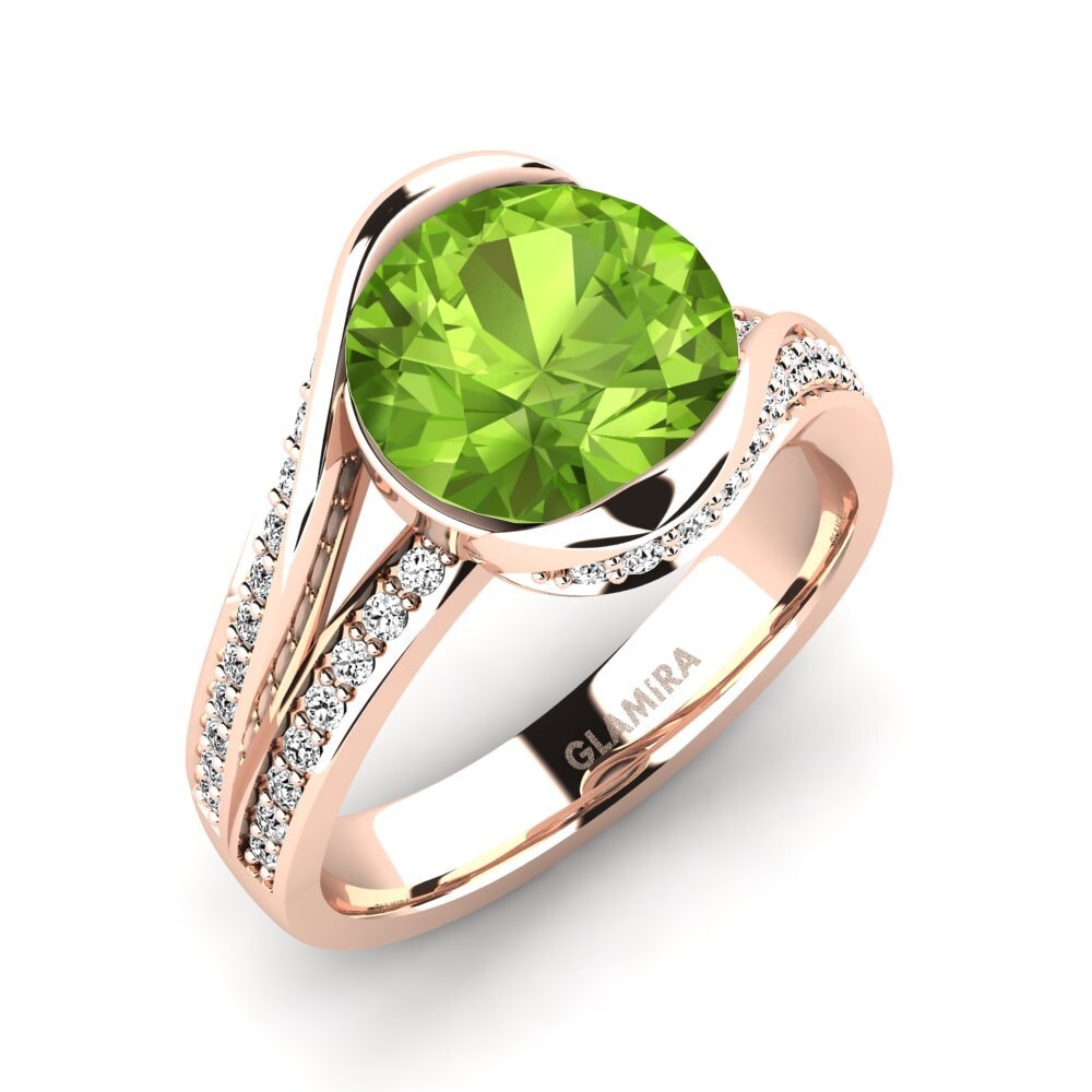 Peridot Engagement Ring Clariss 3.0crt