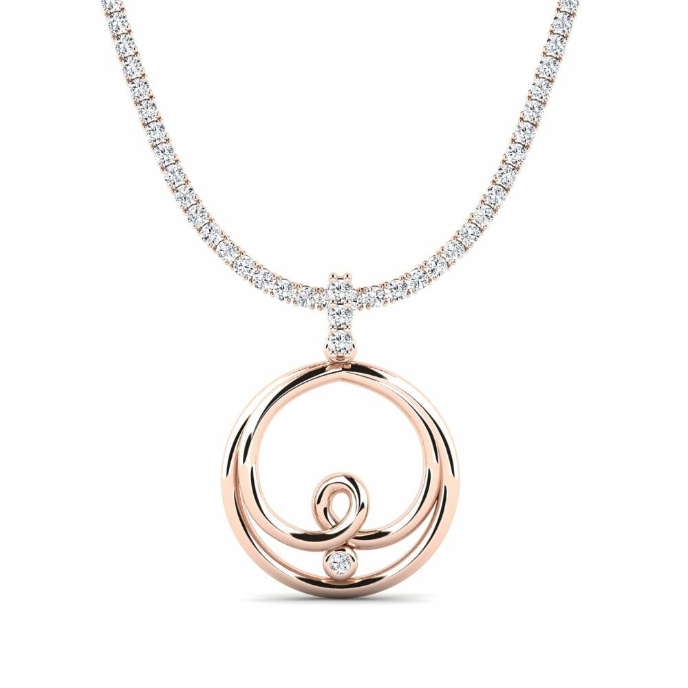 14ct Rose Gold Tennis Clasce