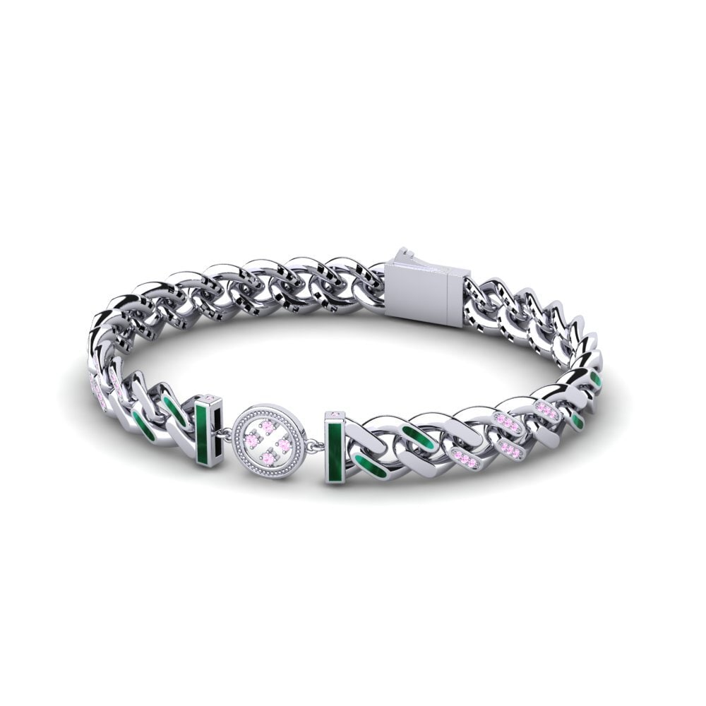 Pink Sapphire Women's Bracelet Clash