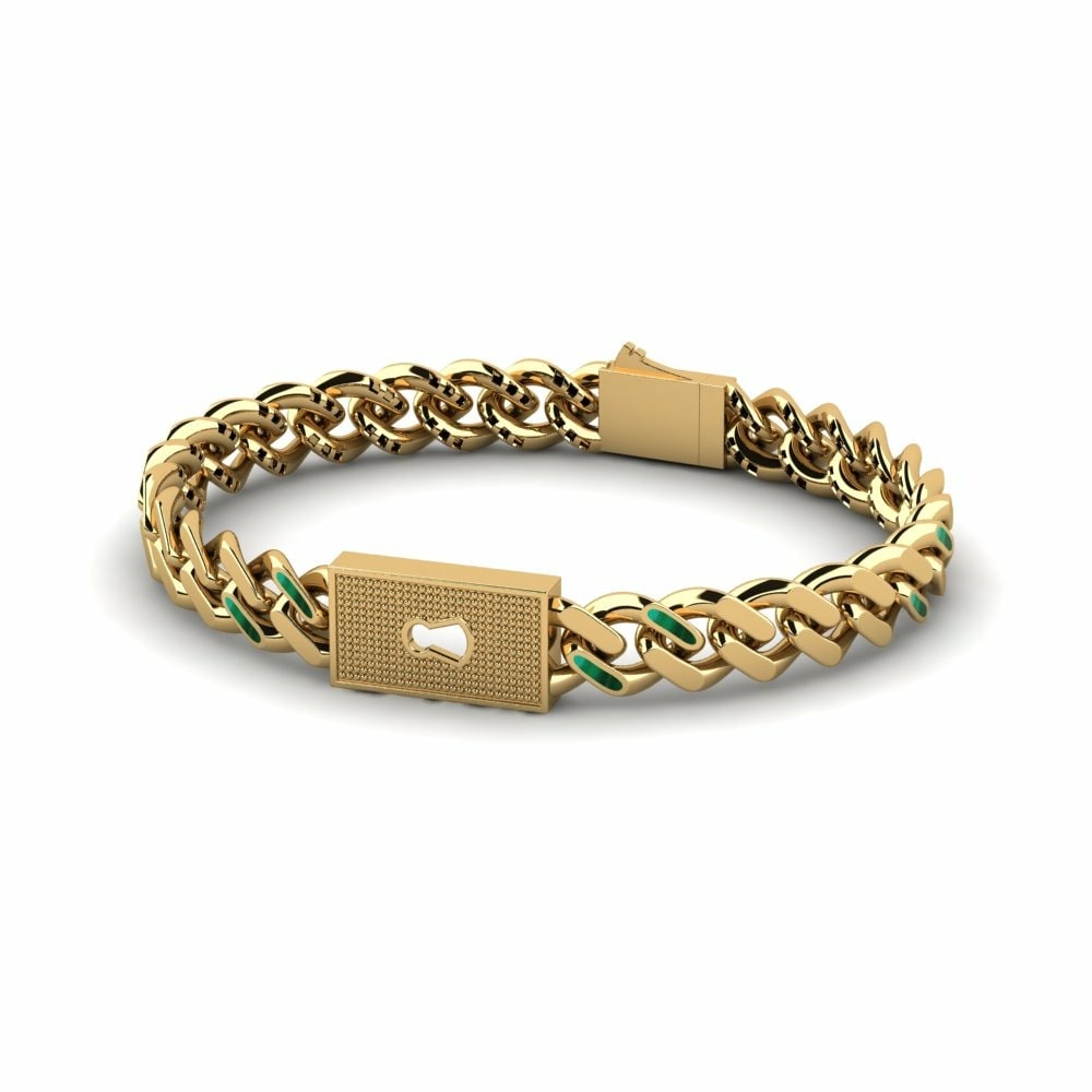 Chain Men's Bracelets Clawine 585 Yellow Gold