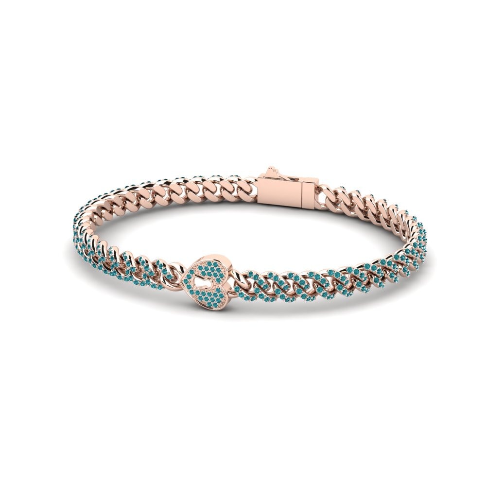 Blue Diamond Women's Bracelet Clawine Women