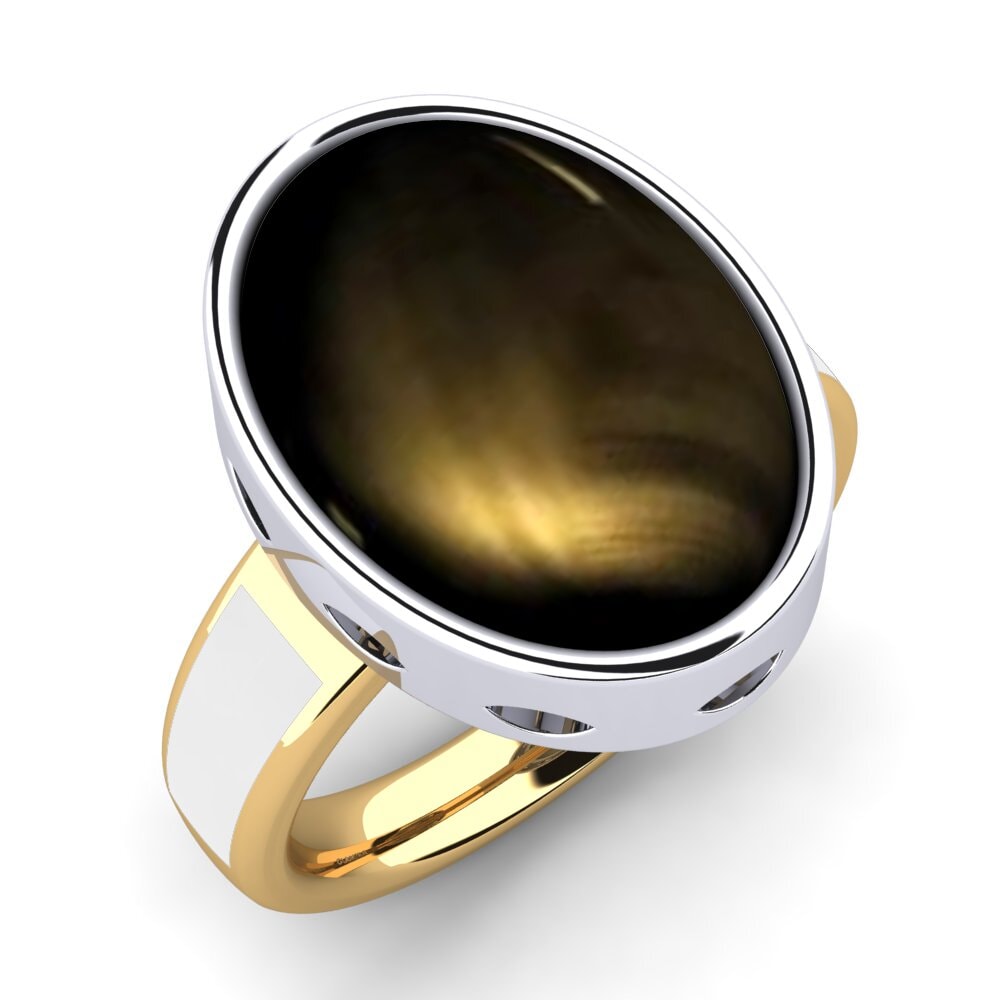 375 Gelb & Weißgold Herrenring Clebson