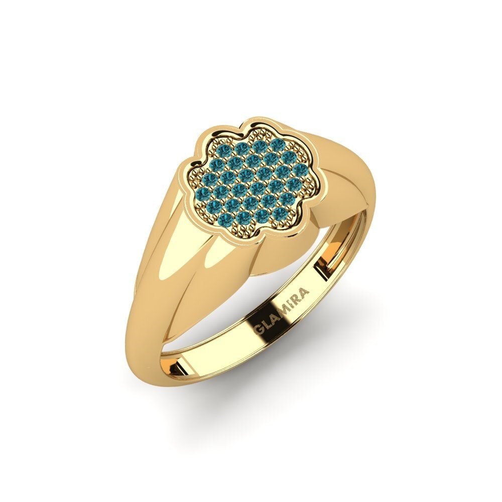 Diamant Bleu Bague Clezio