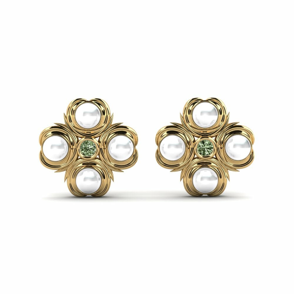 Groene Diamant Dames Oorbellen Cliamon