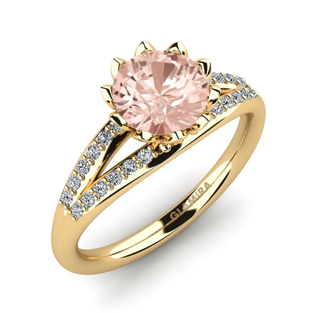 Morganite Women's Ring Clom