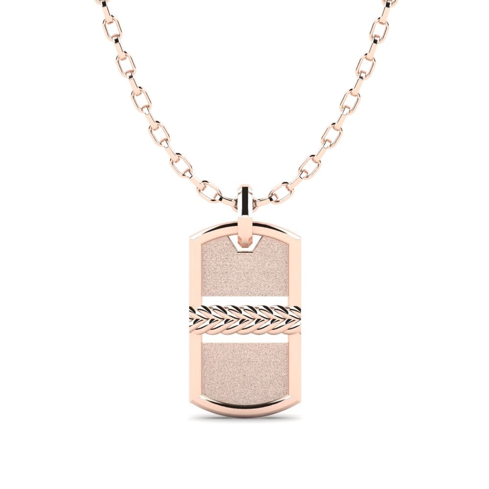 14ct Rose Gold Men's Pendant Cluny