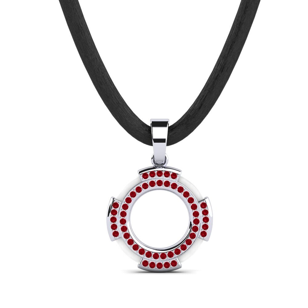 Red Zirconia Men's Pendant Clute