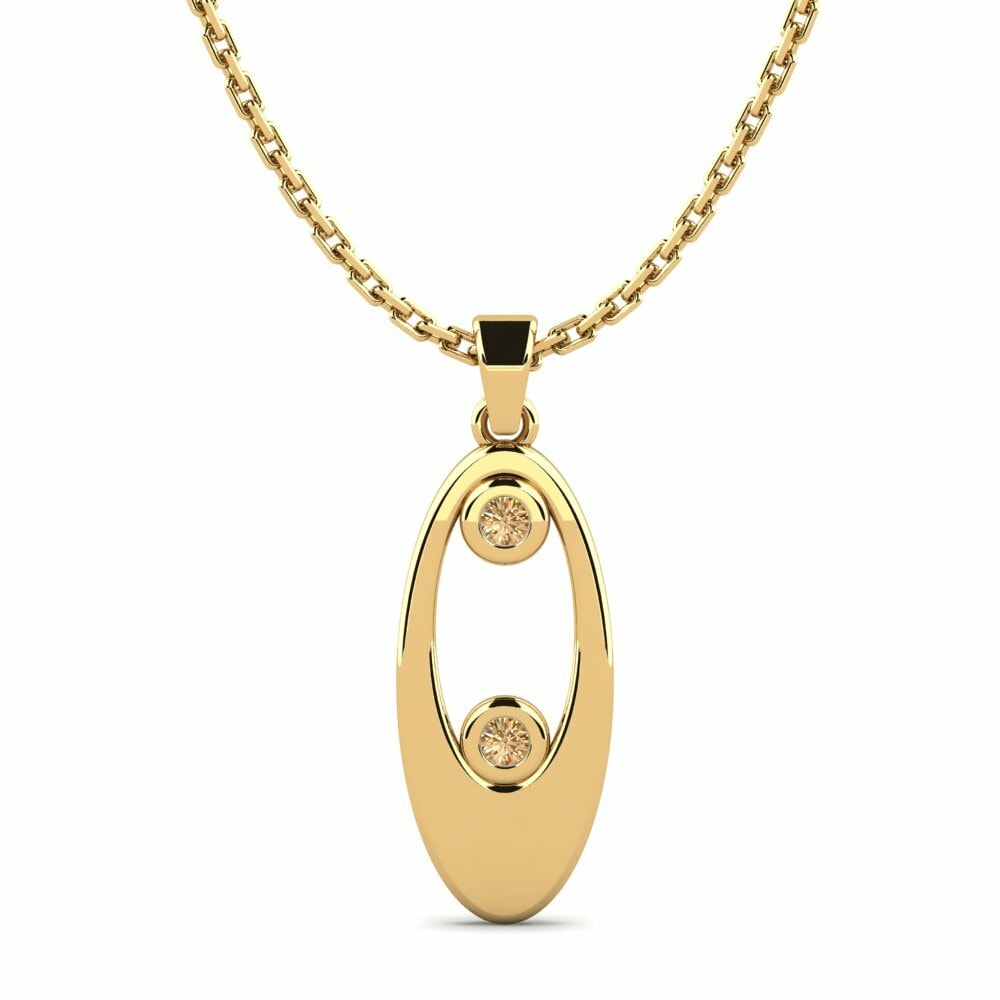Bruine Diamant Dames Hanger Cobayen