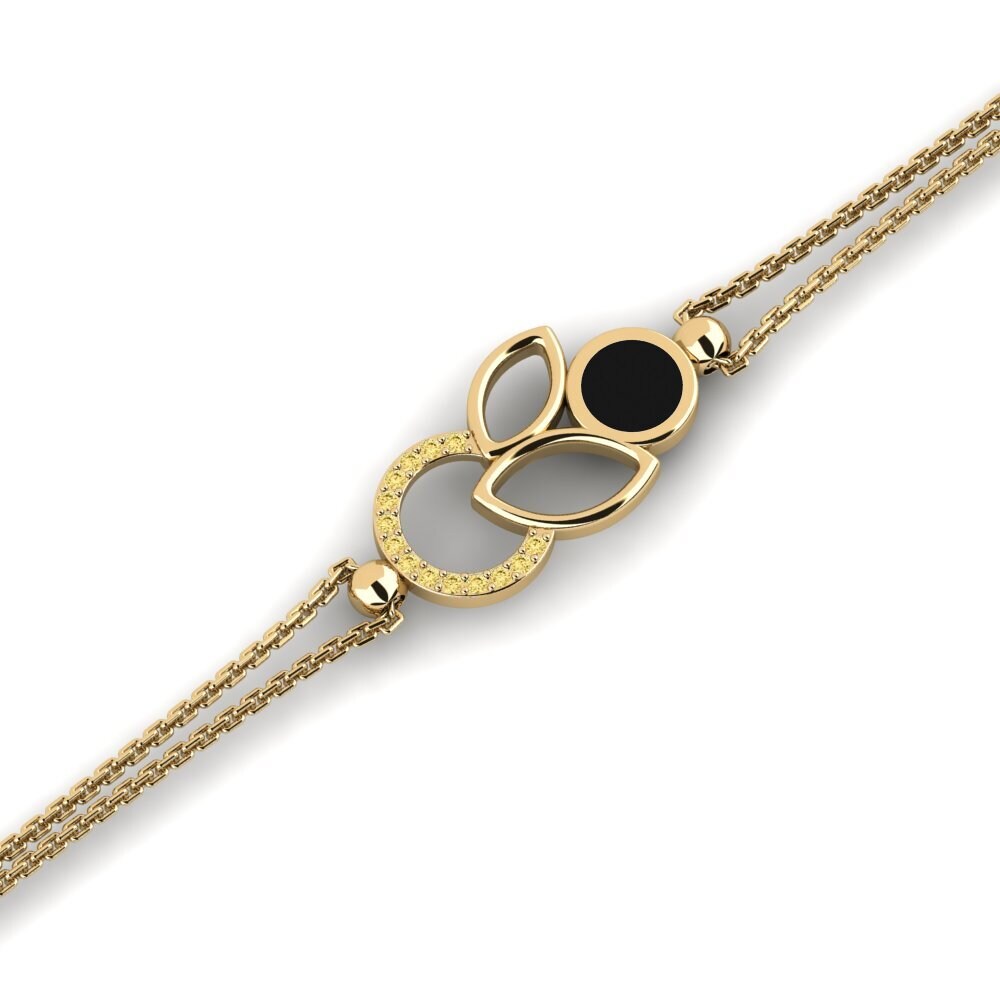 Yellow Diamond Women's Bracelet Cochered