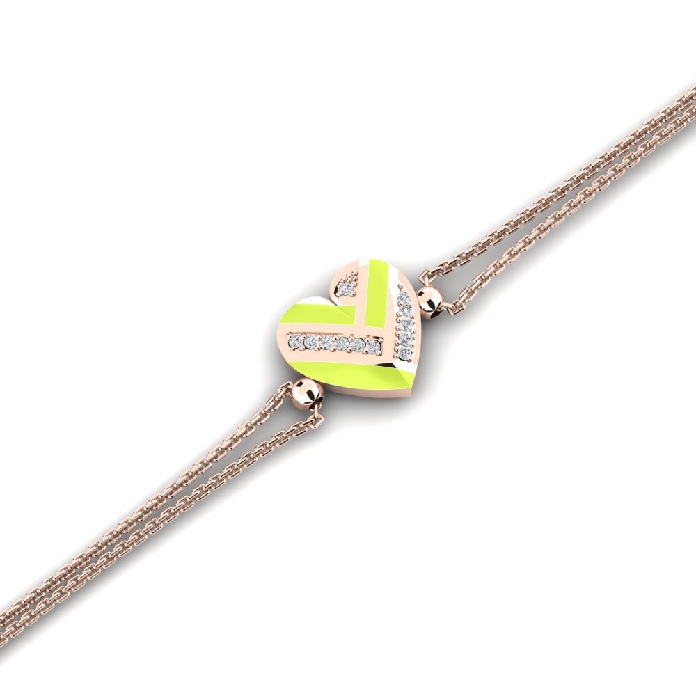 Diamant Damen armband Coeur