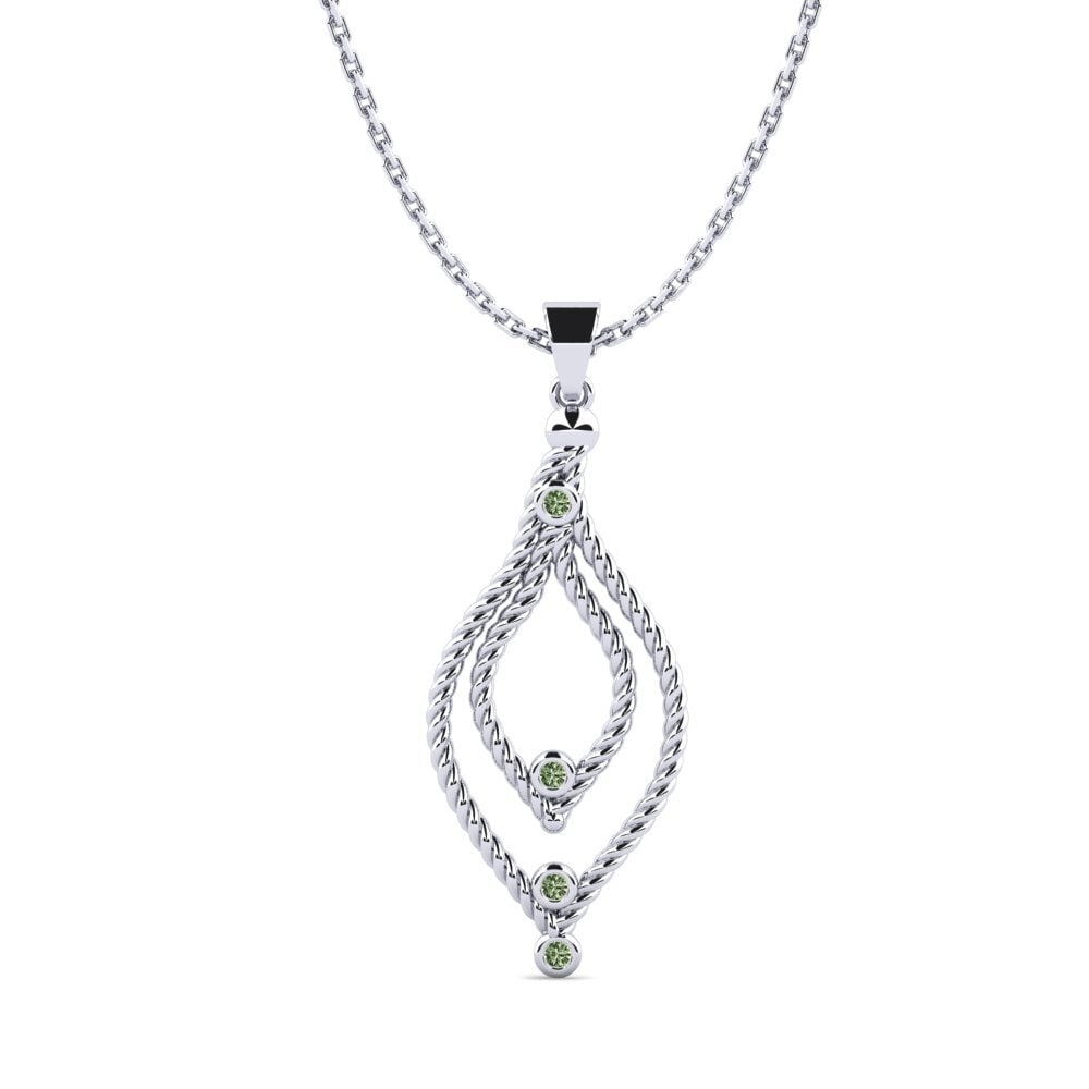 Diamante Verde Colgante de Mujer Cohenill