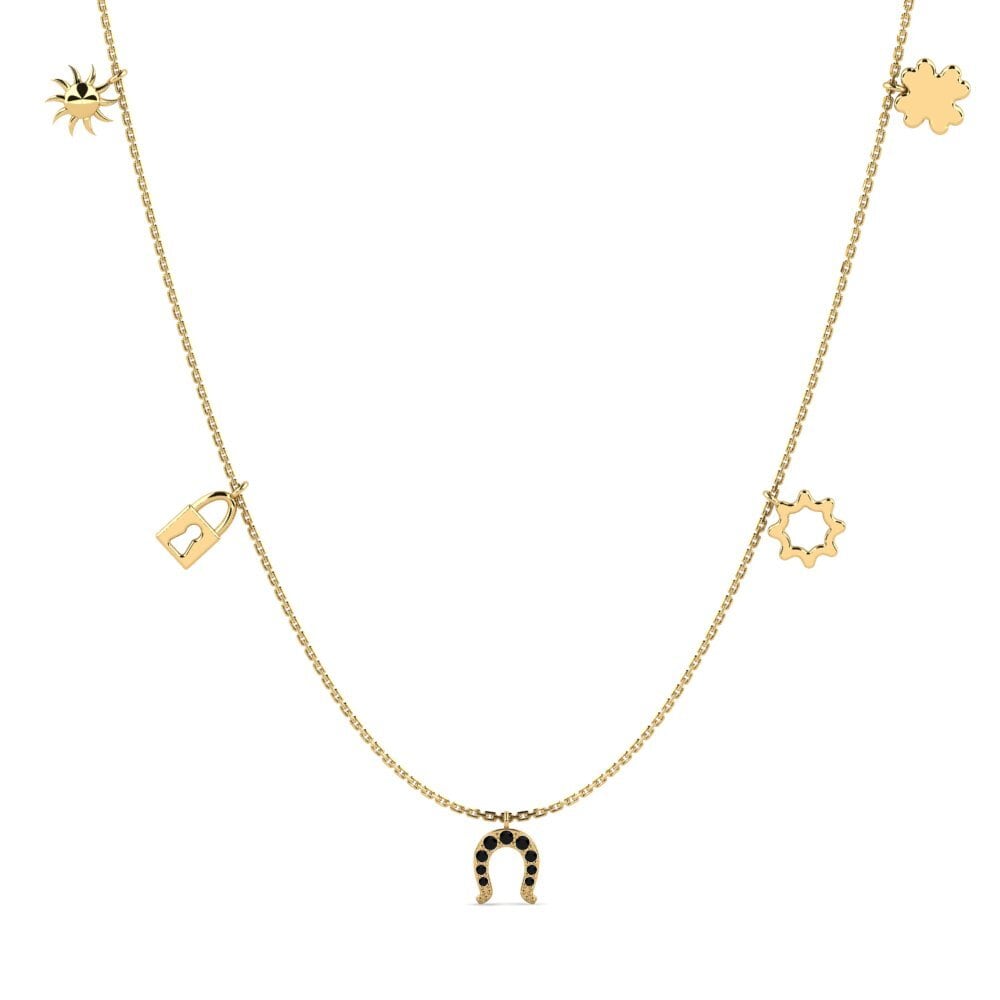 Black Sapphire Women's Necklace Colby