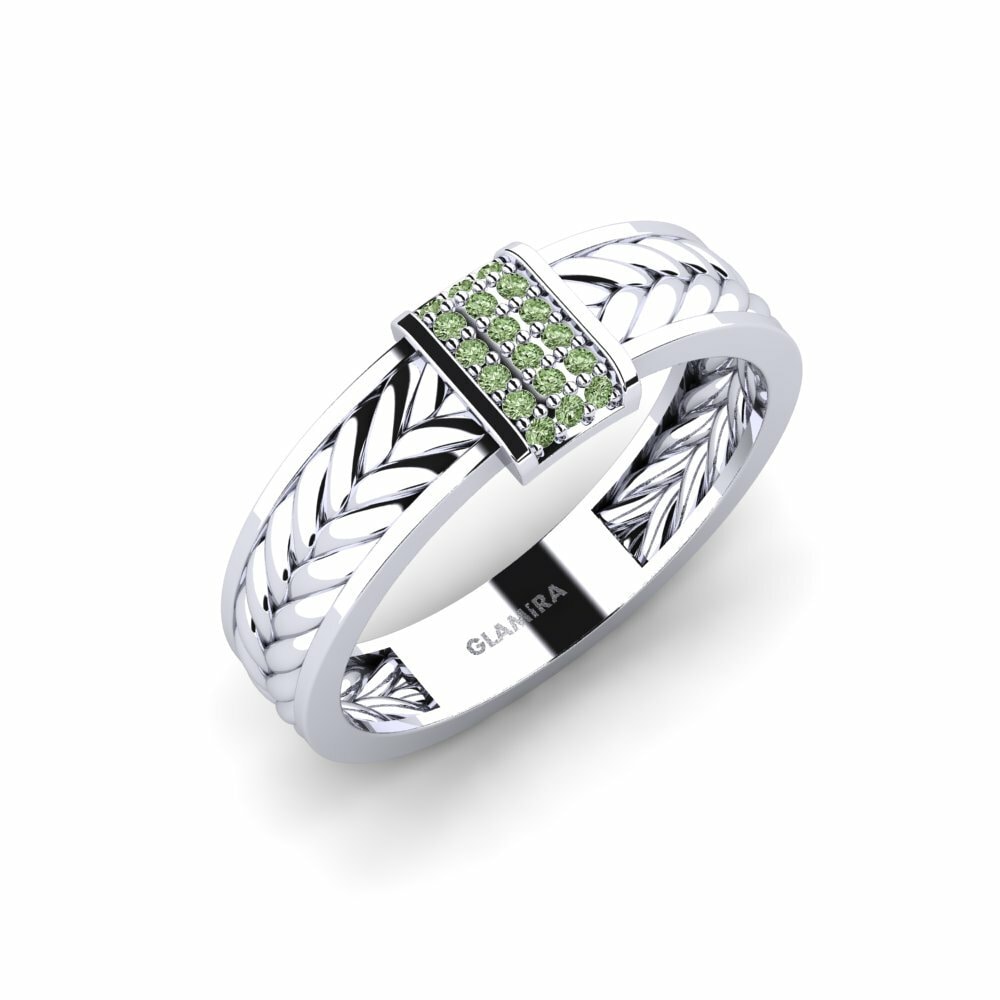 Diamant Vert Bague pour homme Colmar