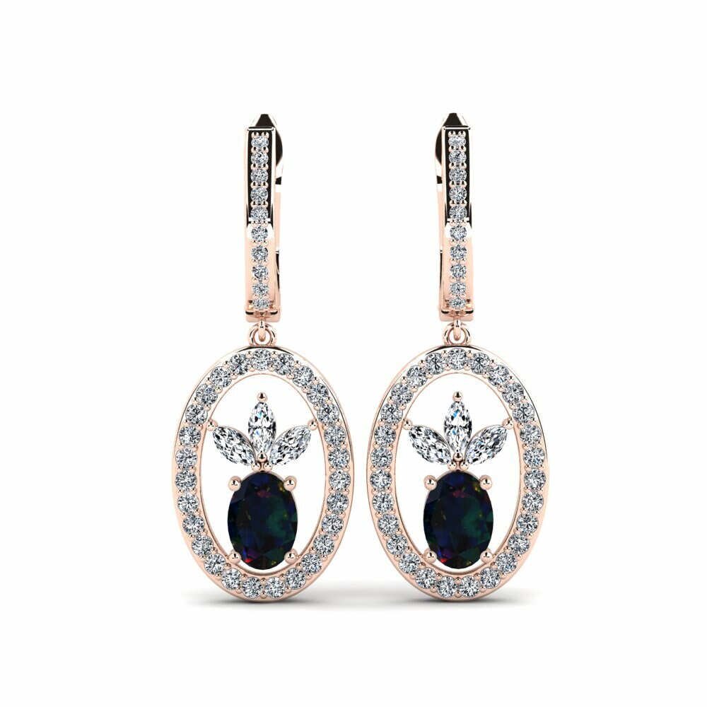 Order GLAMIRA Earring Colosseum in Oval cut 1.32 Carat 14k Rose