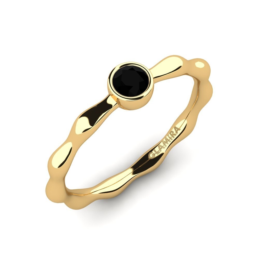 Black Sapphire Women's Ring Comfort