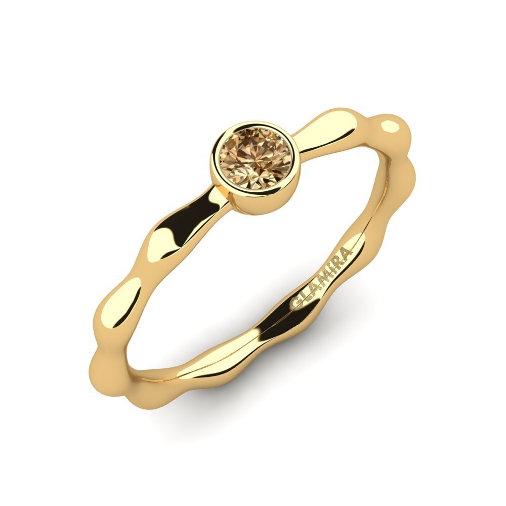 Brown Diamond Women's Ring Comfort