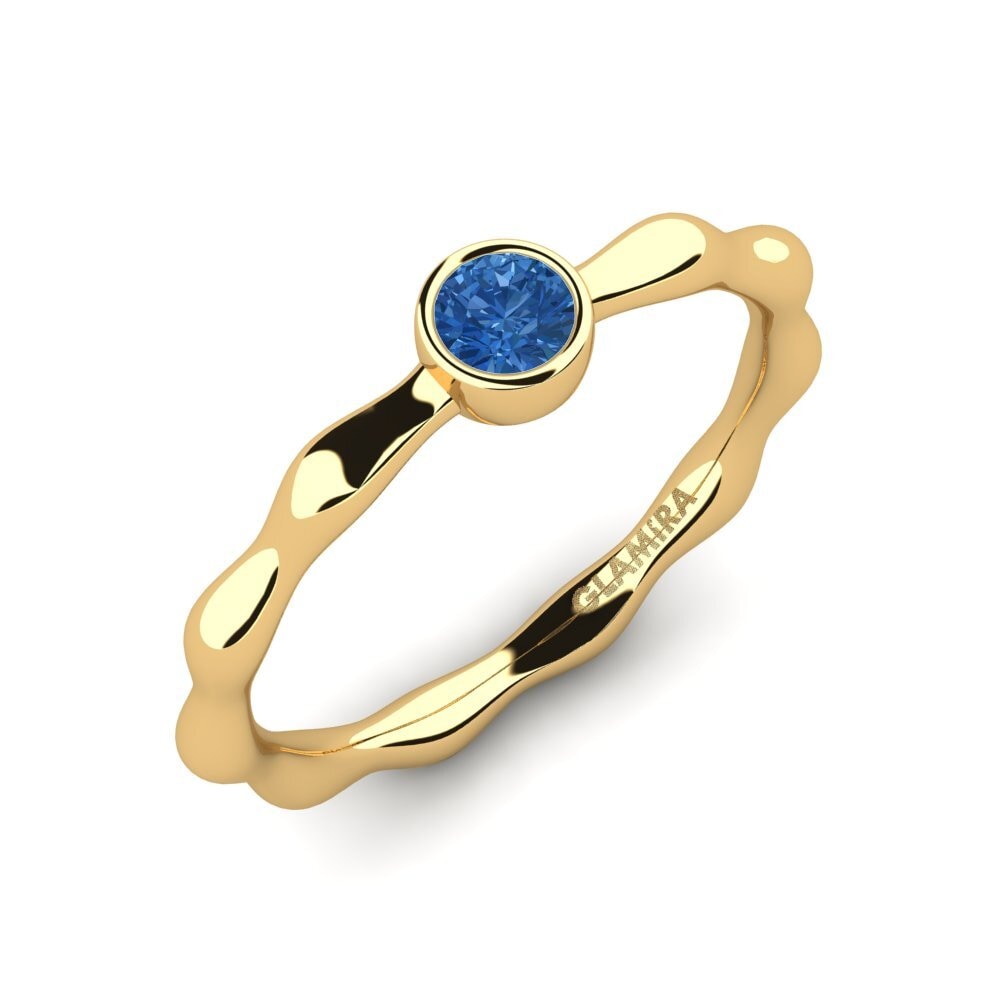 Dark Blue Zirconia Women's Ring Comfort