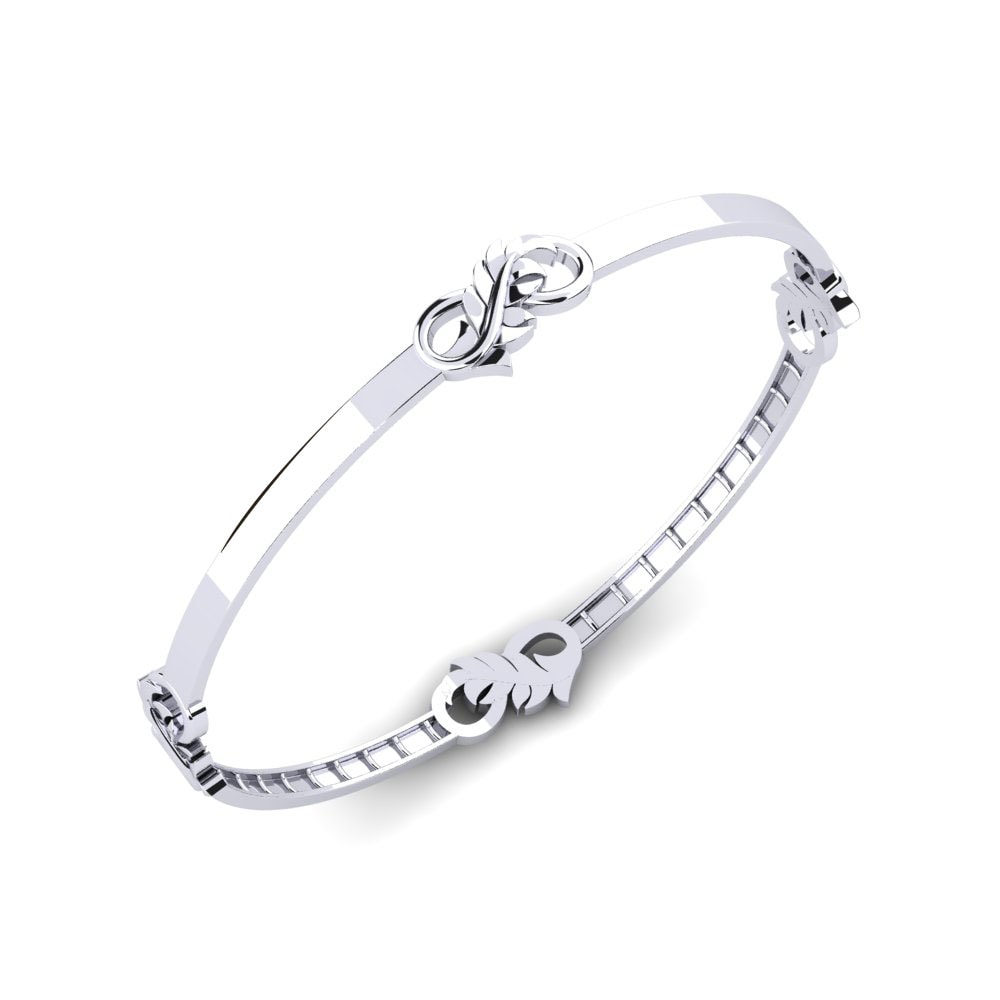 9k White Gold Bracelet Commavere