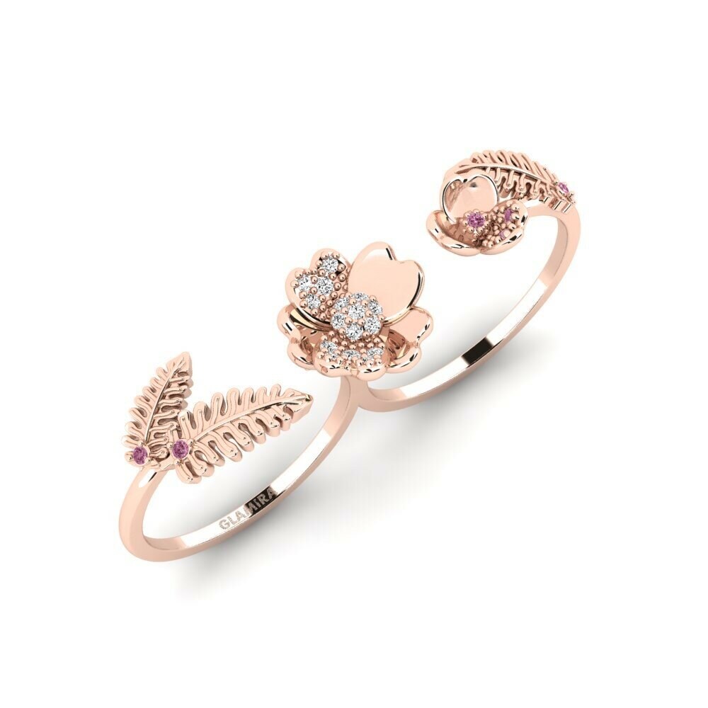 14k Rose Gold Rhodolite Garnet Ring Commentary