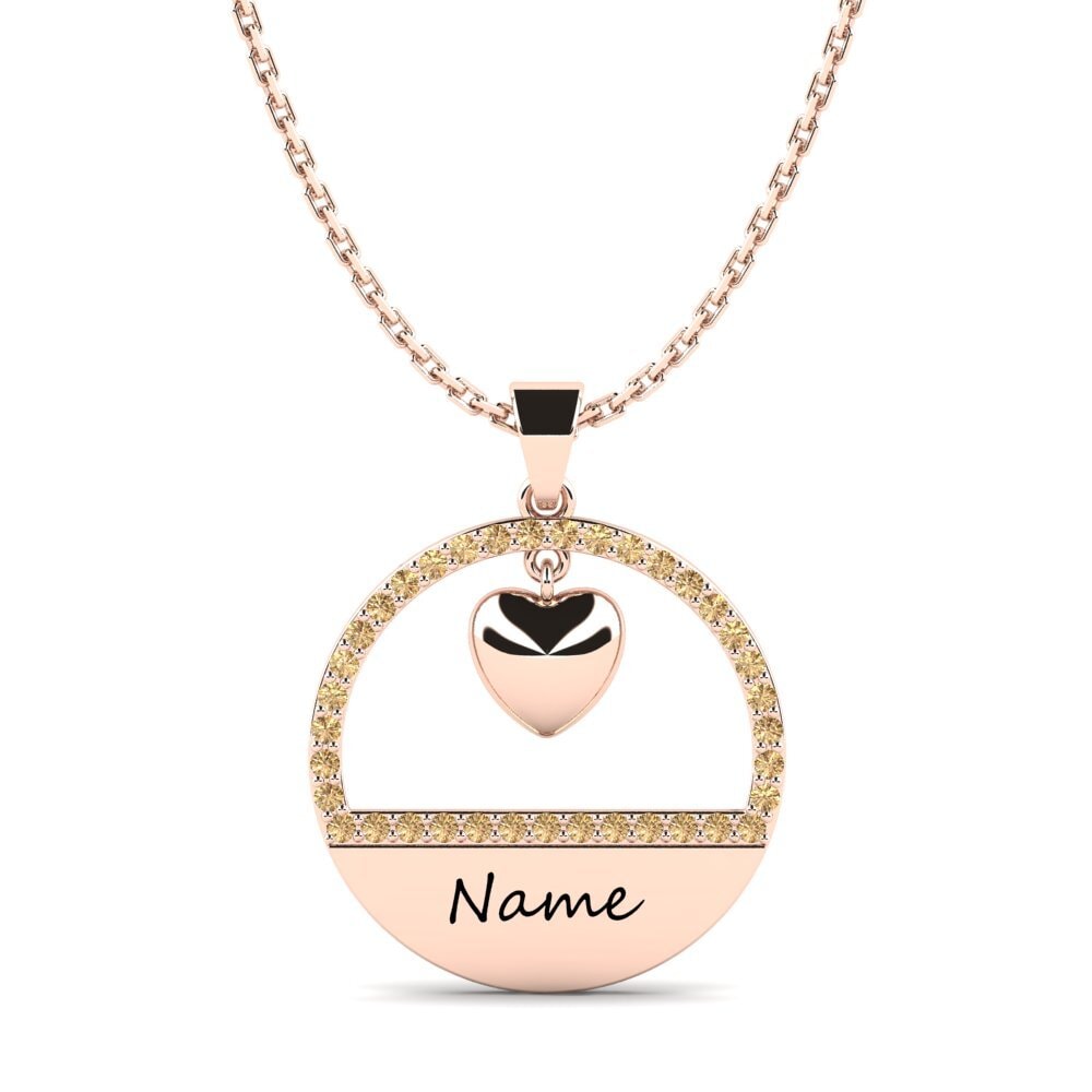 Diamante café Colgante de Mujer Commuer