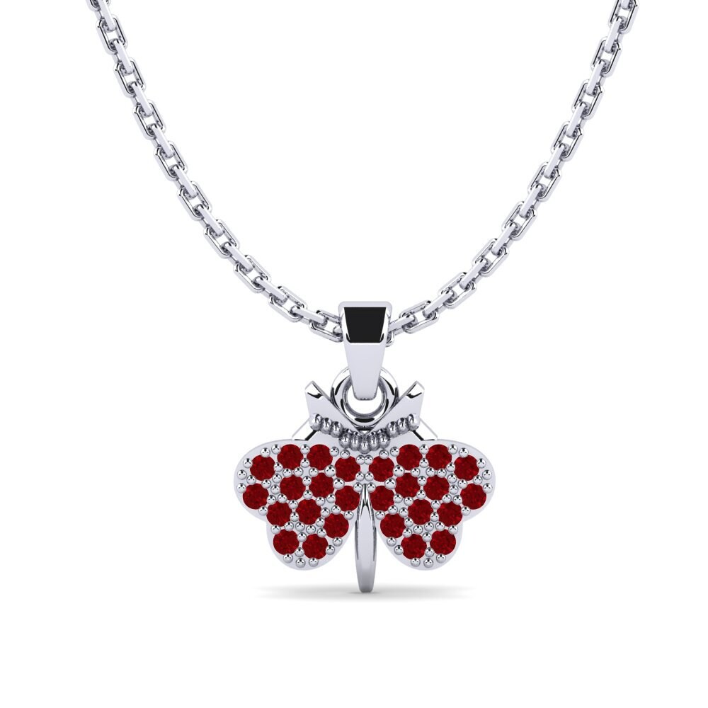Red Zirconia Women's Pendant Complairel