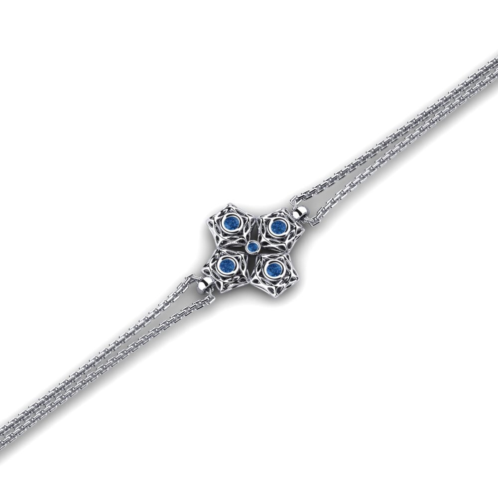 Circonita Azul Oscuro Pulsera de Mujer Compress