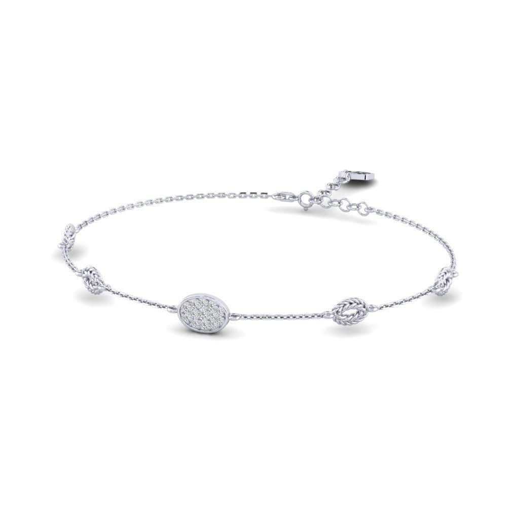 Platine 950 Diamant Bracelet pour femme Concealment