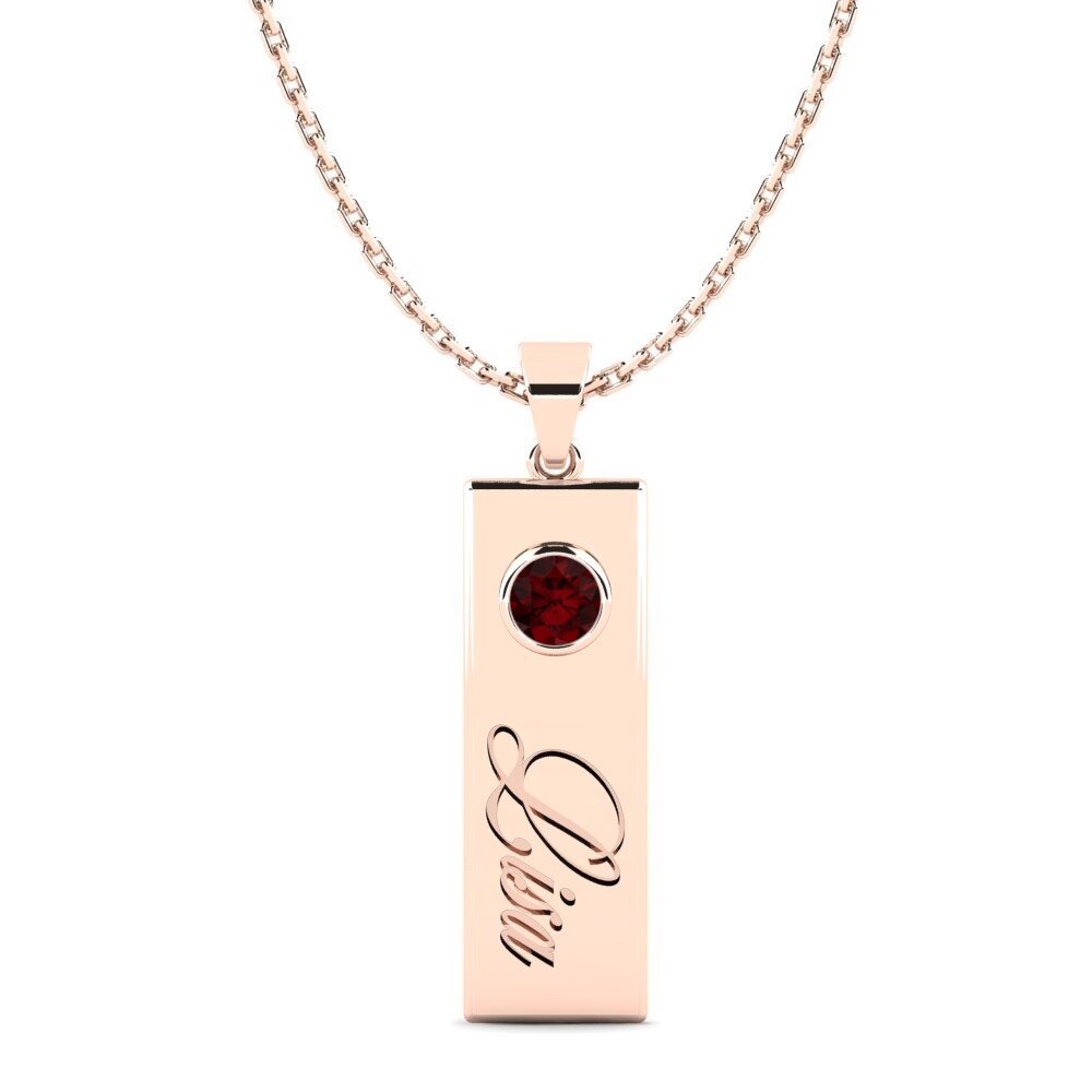 Rotgold 585 Granat Damen anhänger Concetta