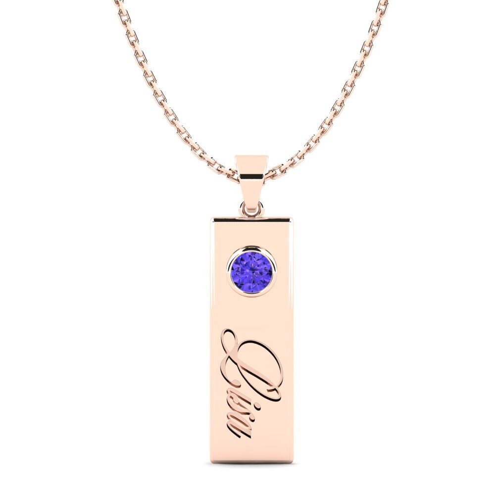 Rotgold 585 Tansanit Damen anhänger Concetta