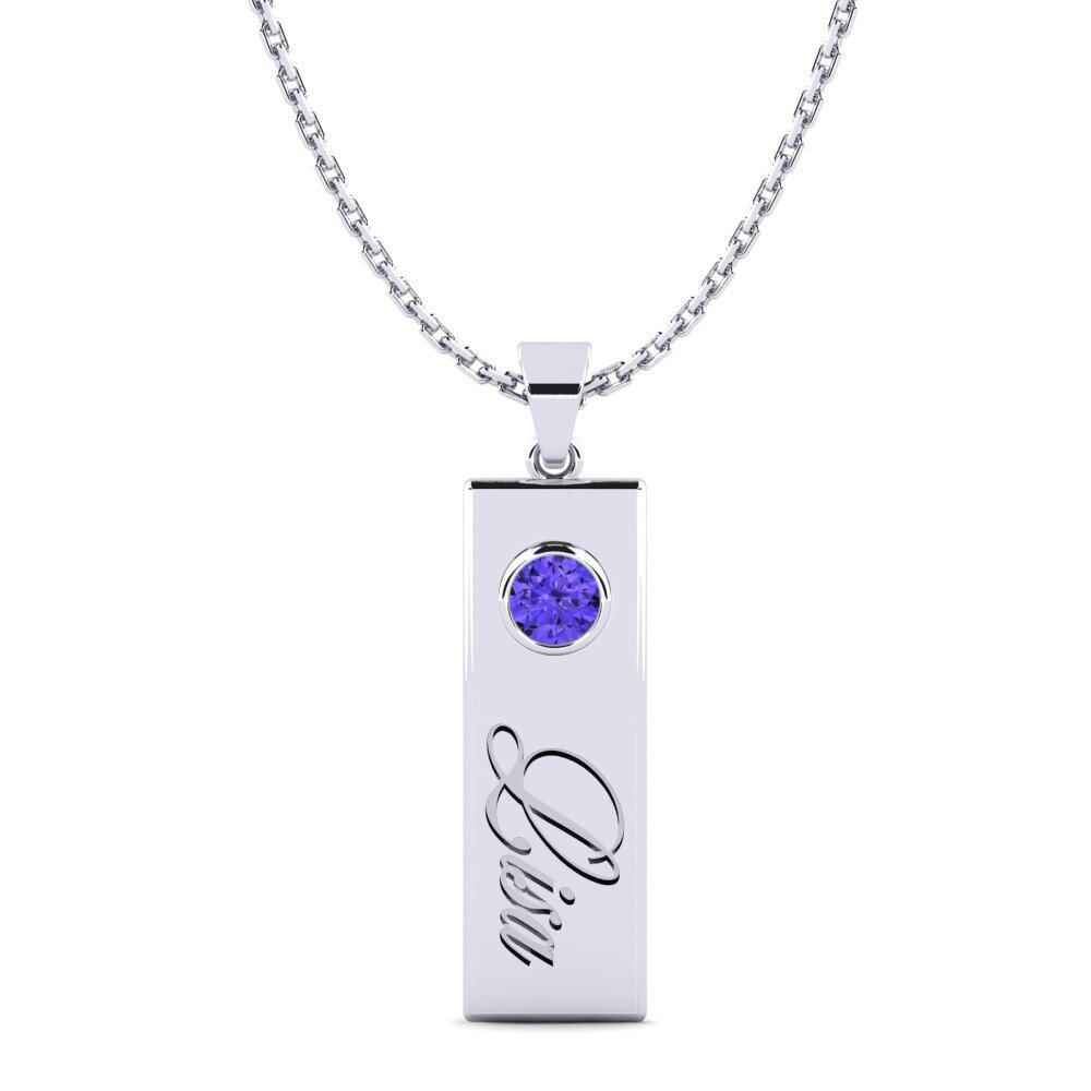 950 Palladium Tansanit Damen anhänger Concetta