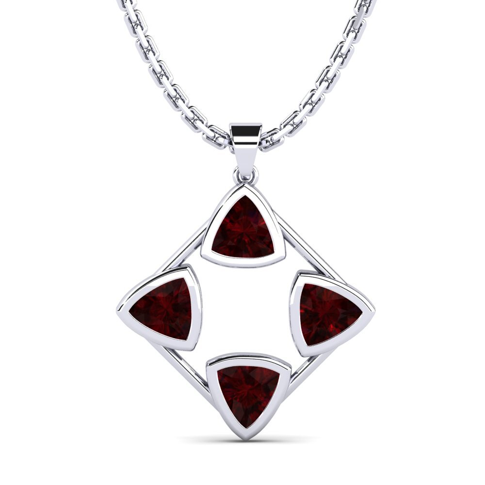 Trillion Garnet Women's Pendant Condora