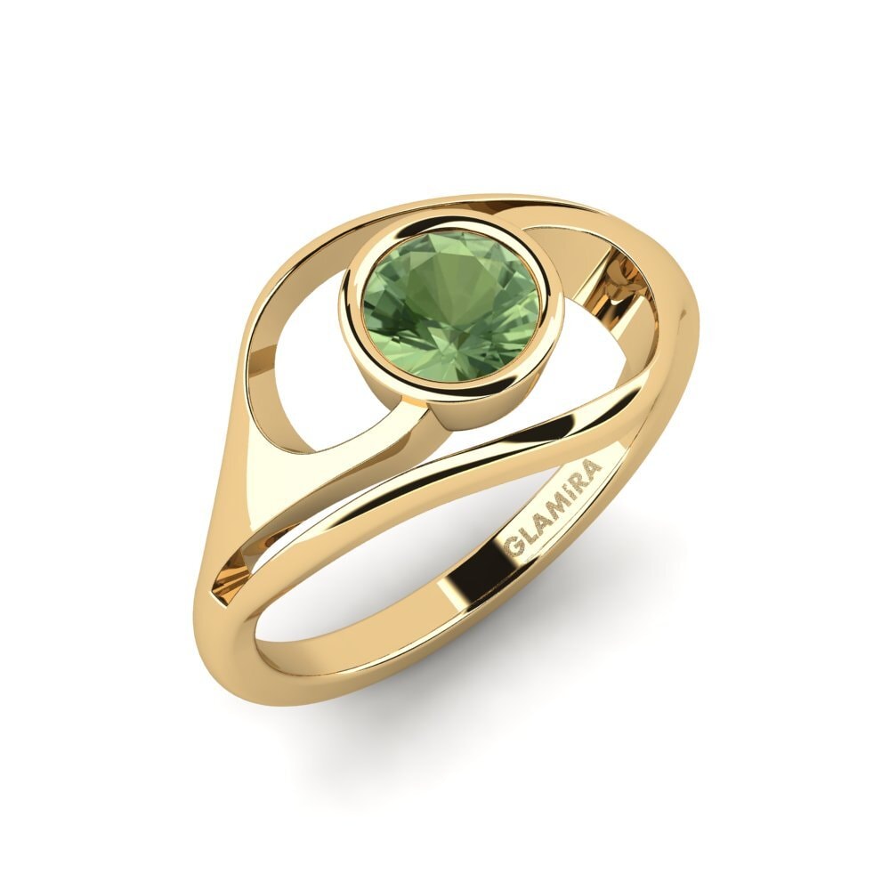 Zafiro Verde Anillo de compromiso Condyi