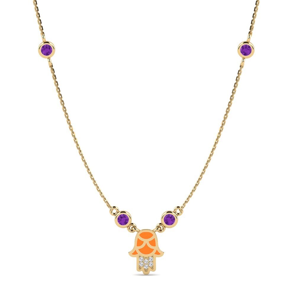 Amethyst Women's Necklace Confiar