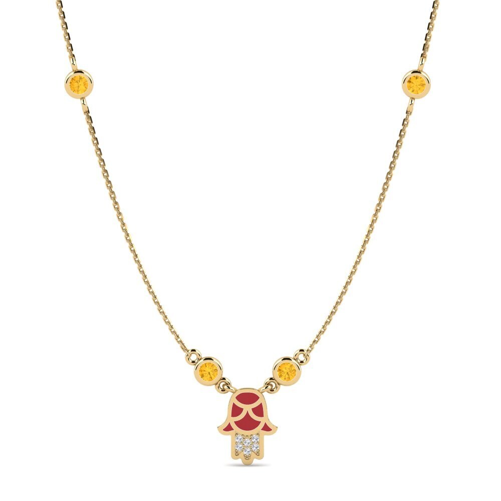 Citrine Women's Necklace Confiar