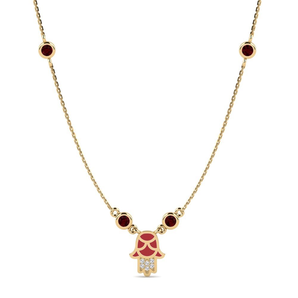 Garnet Women's Necklace Confiar