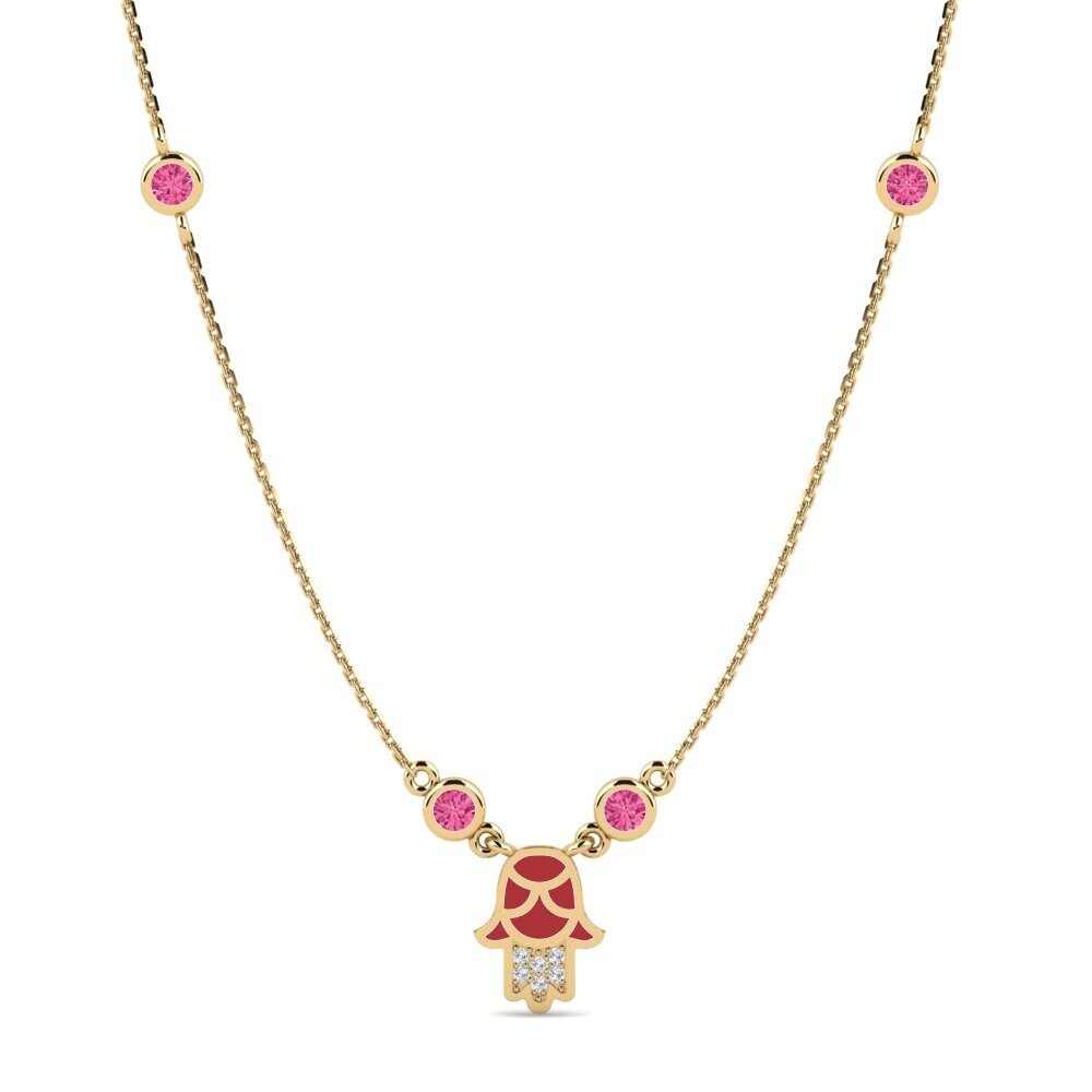 Pink Tourmaline Women's Necklace Confiar