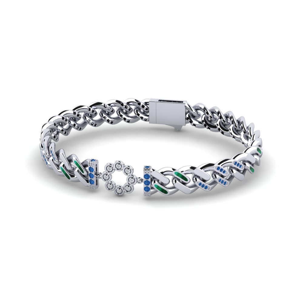Dark Blue Zirconia Women's Bracelet Confus