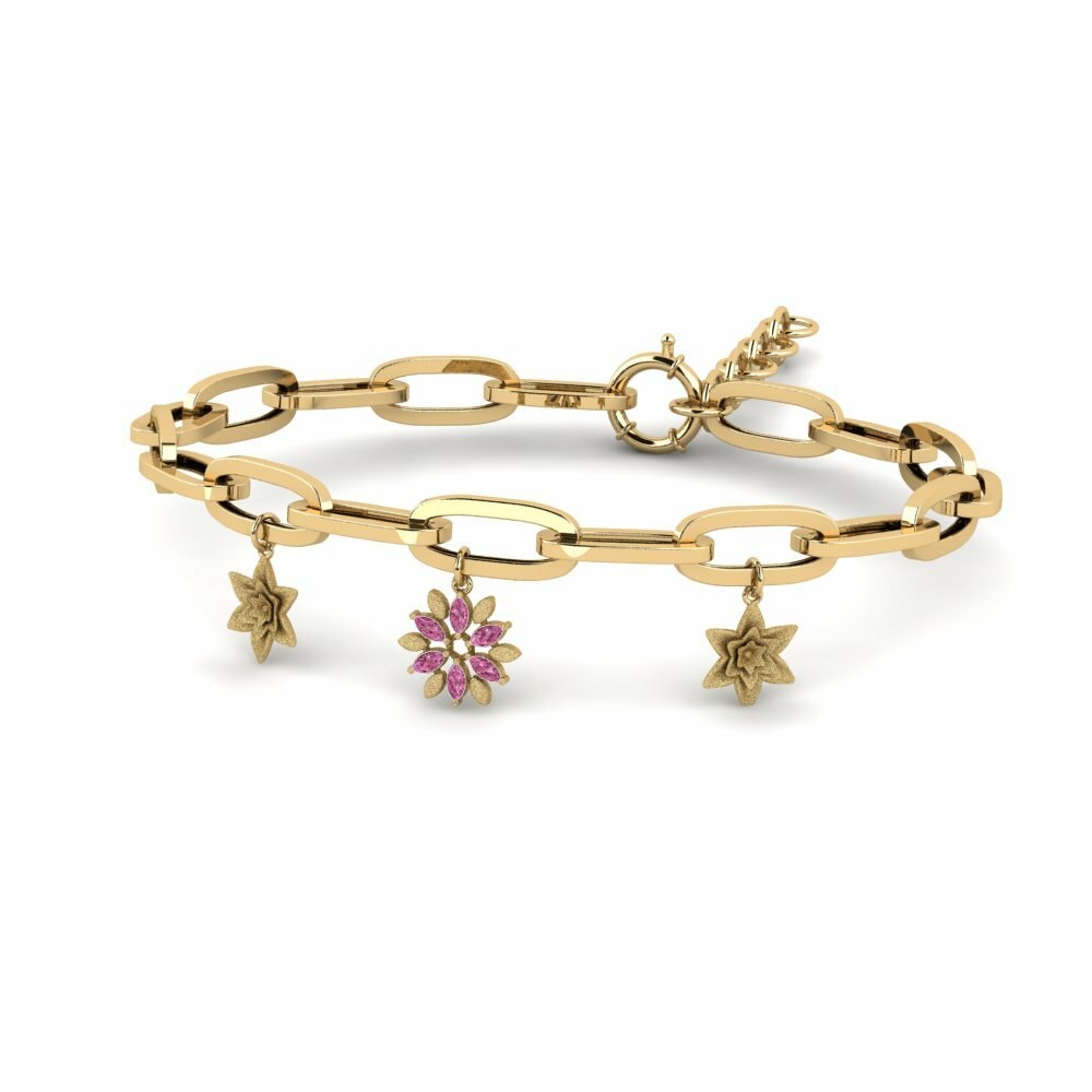 Rhodoliet Granaat Paperclip Armband Congia