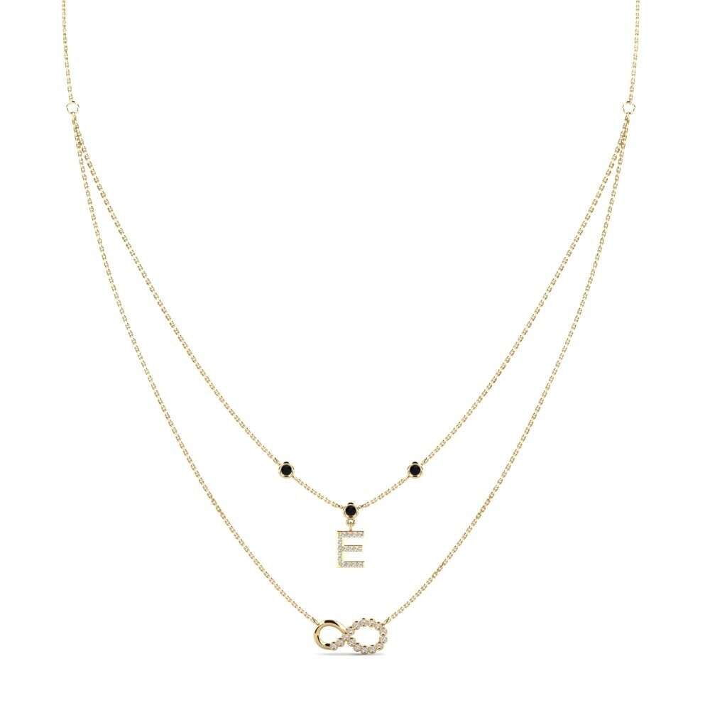 Black Sapphire Women's Necklace Connectat - E
