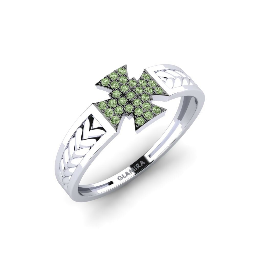 Diamant Vert Bague pour homme Conquest