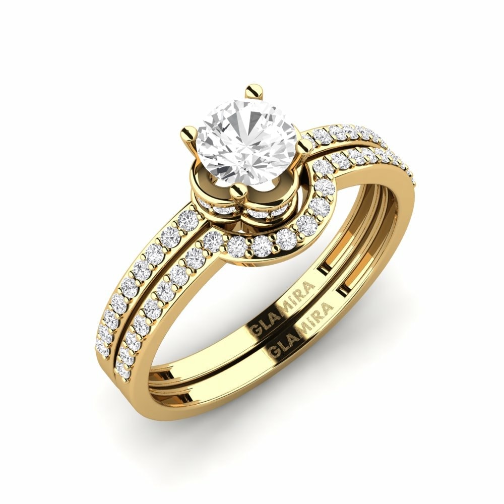 Bague Consecratedness SET Saphir Blanc