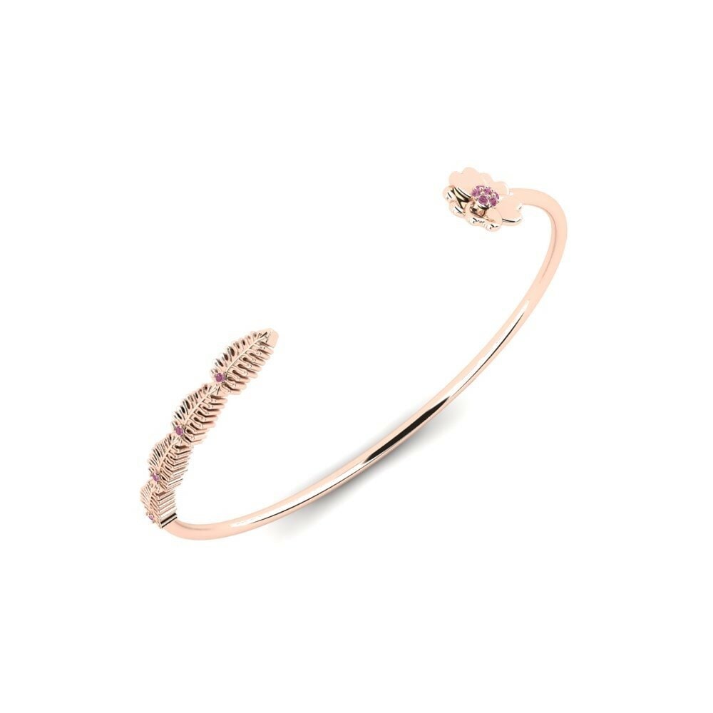 14k Rose Gold Rhodolite Garnet Women's Bracelet Considerable